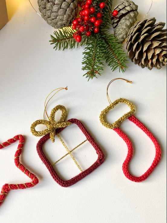 Emprendé con tricotín navideño